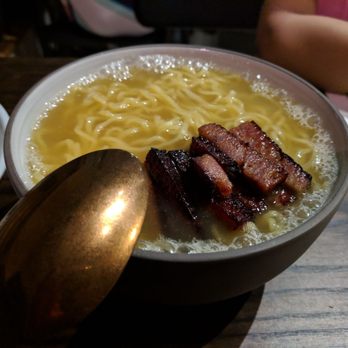 Lineage - Saimin noodles, wafu dashi broth, option of house spam from the keiki menu - "100% yummy" - Asian Fusion Near Me - Wailea, Hawaii Lineage - Saimin noodles, wafu dashi broth, option of house spam from the keiki menu - "100% yummy" - Asian Fusion Near Me - Wailea, Hawaii