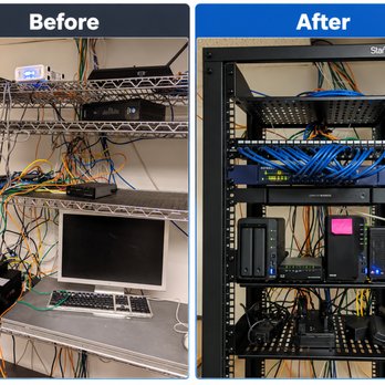 Quigley Technology Services - Network cleanup and organization with identified, labeled connections and improved cable management for easier service and troubleshooting. - IT Services & Computer Repair Near Me Quigley Technology Services - Network cleanup and organization with identified, labeled connections and improved cable management for easier service and troubleshooting. - IT Services & Computer Repair Near Me