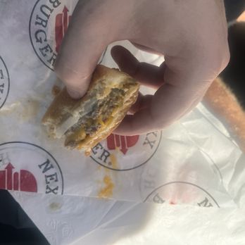 Nexx Burger - Almost finished double cheeseburger - Burgers Near Me - Orange, California Nexx Burger - Almost finished double cheeseburger - Burgers Near Me - Orange, California