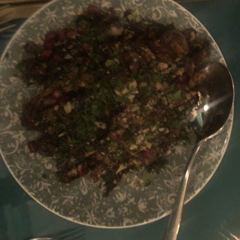Strawberry Moon - Brussels with pomegranate - Mediterranean Near Me - Miami Beach, Florida Strawberry Moon - Brussels with pomegranate - Mediterranean Near Me - Miami Beach, Florida