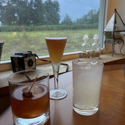 Independent Spirits Distillery - Old fashioned, coffee drink, aquaviet mule.