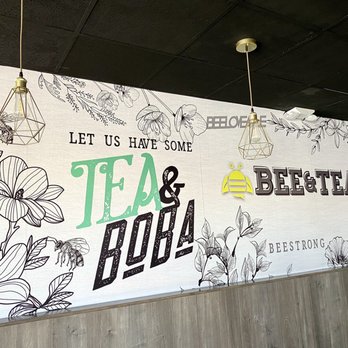 Bee & Tea - Main wall art - Bubble Tea Near Me - San Diego, California Bee & Tea - Main wall art - Bubble Tea Near Me - San Diego, California
