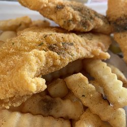 Mason's Chicken N Seafood Grill - Fried catfish and fries.