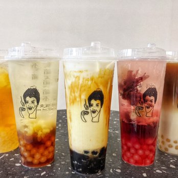 Dont Yell At Me - Honey Oolong Tea, Winter Melon Chrysanthemum, Brown Sugar Pearl with Milk, Roselle Honey Chrysanthemum, & Ceylon Milk Tea - Bubble Tea Near Me - Seattle, Washington