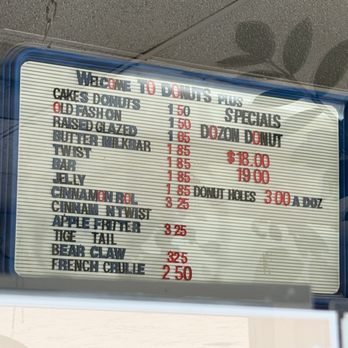Donuts Plus - Pricing menu 2/2026 - Donuts Near Me - San Diego, California Donuts Plus - Pricing menu 2/2026 - Donuts Near Me - San Diego, California