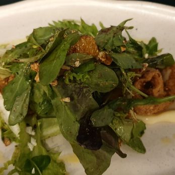 Butterfish - Calamari main course - Coffee & Tea Near Me - Russell, NTL