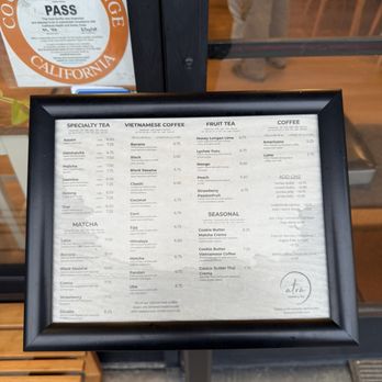 Atra Cafe - Menu 1/4/26 - Coffee & Tea Near Me - Fountain Valley, California