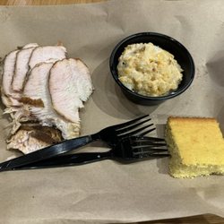 Mission BBQ - Turkey and cheesy potatoes