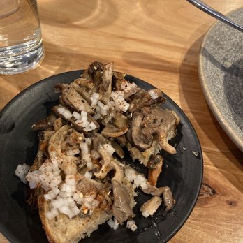 The Cookery - Wild mushrooms on sourdough toast. - Seafood Near Me - Seward, Alaska