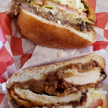 Cemitas El Tigre - Top barbacoa cemita. Bottom southern fried chicken cemita - Mexican Near Me - Sunnyside, New York Cemitas El Tigre - Top barbacoa cemita. Bottom southern fried chicken cemita - Mexican Near Me - Sunnyside, New York