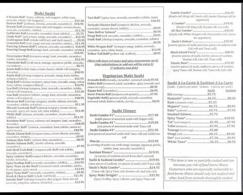 Menu photo 4 Uncle Sushi & Grill Cranston, RI