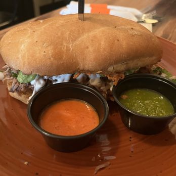 Thirtyfour Mexican Cantina - Torta with Carnitas - Mexican Near Me - Sacramento, California Thirtyfour Mexican Cantina - Torta with Carnitas - Mexican Near Me - Sacramento, California