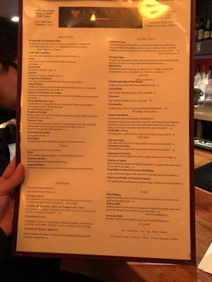 Menu photo 7 Las Tablas Colombian Steakhouse Chicago, IL