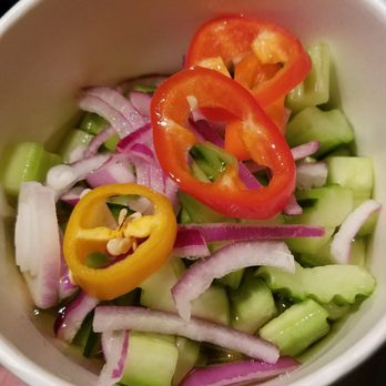 Kin Thai Street Eatery - Cucumber salad comes with appetizer - Thai Near Me - Sacramento, California Kin Thai Street Eatery - Cucumber salad comes with appetizer - Thai Near Me - Sacramento, California