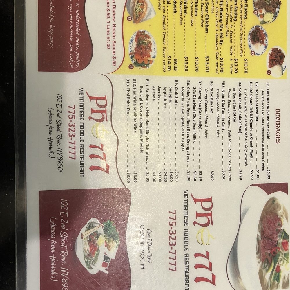 Pho 777 - Menu2 - Vietnamese Near Me - Reno, Nevada Pho 777 - Menu2 - Vietnamese Near Me - Reno, Nevada