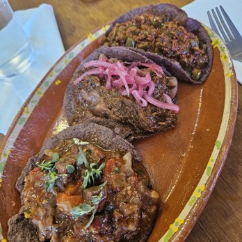 Mesa Agricola - Chorizo & Nopales, Steak Ranchera, and Turkey Mole tacos - Tacos Near Me - Escondido, California Mesa Agricola - Chorizo & Nopales, Steak Ranchera, and Turkey Mole tacos - Tacos Near Me - Escondido, California
