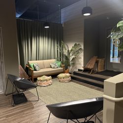 Sauna Culture - Lobby area with 3 heated benches!