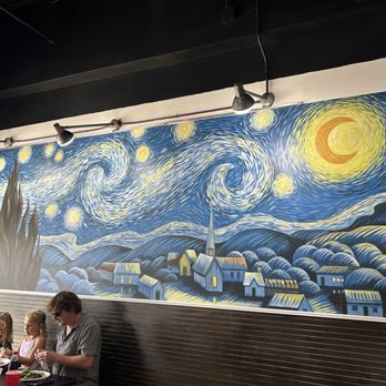 Starry Night - The art on the wall - Coffee & Tea Near Me - Cary, North Carolina