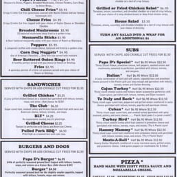 Menu of greatness! Menu of greatness!