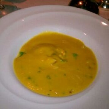 Gary Danko - Sweet Corn Soup with Dungeness Crab, Bacon, Red Pepper, Crème Fraîche and Chive Biscuit - New American Near Me - San Francisco, California Gary Danko - Sweet Corn Soup with Dungeness Crab, Bacon, Red Pepper, Crème Fraîche and Chive Biscuit - New American Near Me - San Francisco, California