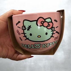 TJ Maxx - Hello Kitty Spooky Frankenstein Ceramic Ramen Bowl with Chopsticks