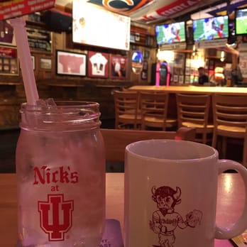 Nick's English Hut - Cute logo cups - Sports Bars Near Me - Bloomington, Indiana