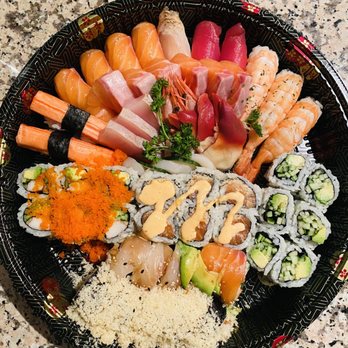 AiSushi - 60pcs party tray. Well presented and delicious! - Japanese Near Me - Toronto, Ontario AiSushi - 60pcs party tray. Well presented and delicious! - Japanese Near Me - Toronto, Ontario