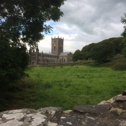 St Davids Cathedral - View from parking area (about 30 second walk from parking)