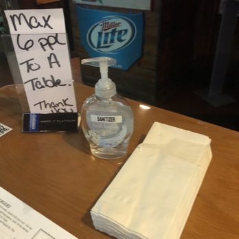 Uncle Al's - Every table had a sign and sanitizer - American Near Me - Davie, Florida Uncle Al's - Every table had a sign and sanitizer - American Near Me - Davie, Florida