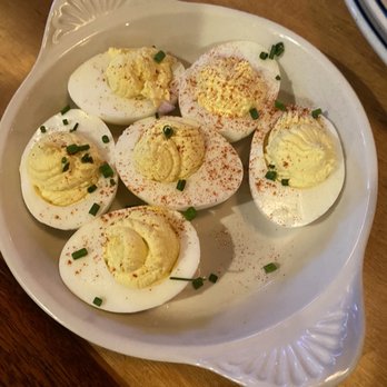 Whiskey & The Wolf - Deviled eggs appetizer - Bars Near Me - Toledo, Ohio Whiskey & The Wolf - Deviled eggs appetizer - Bars Near Me - Toledo, Ohio