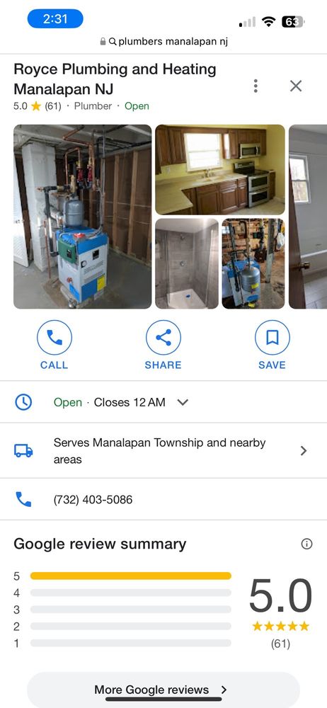 Slide of Royce Plumbing & Heating