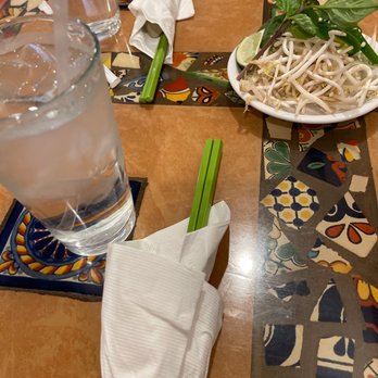 Pho VN Cuisine - Table setting after placing an order - Vietnamese Near Me - Fishers, Indiana