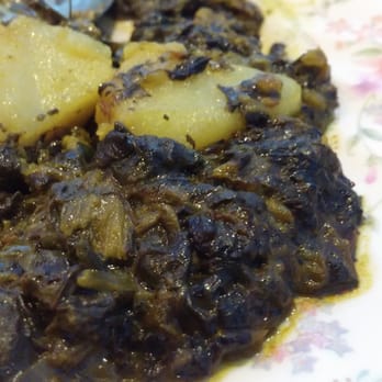 Bismillah Restaurant - Palak aloo... spinach and potatoes! Delish! Don't let its appearance fool you. Don't sleep on this! - Indian Near Me - San Pablo, California Bismillah Restaurant - Palak aloo... spinach and potatoes! Delish! Don't let its appearance fool you. Don't sleep on this! - Indian Near Me - San Pablo, California