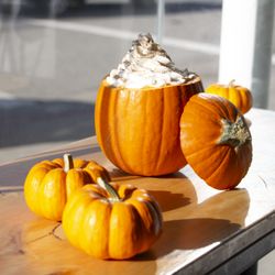 Avotoasty - Pumpkin Spice Latte in a REAL pumpkin