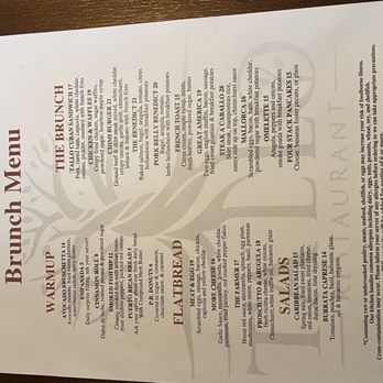 Tallo - Brunch menu - Caribbean Near Me - Wesley Chapel, Florida