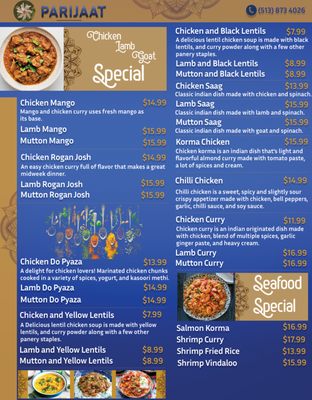 Menu photo 4 Parijaat Restaurant and Bar Cincinnati, OH
