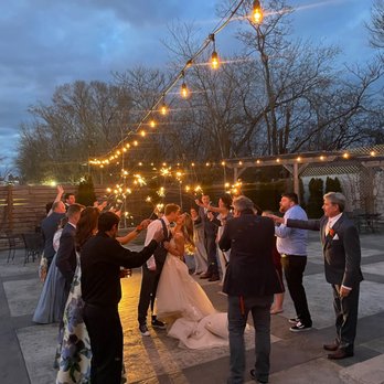 The Ivy House - Sparkler send-off on patio - Venues & Event Spaces Near Me - Milwaukee, Wisconsin