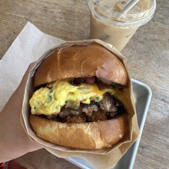 Bandit - BROKE MILLIONAIRE and iced vanilla latte - Breakfast & Brunch Near Me - San Francisco, California Bandit - BROKE MILLIONAIRE and iced vanilla latte - Breakfast & Brunch Near Me - San Francisco, California