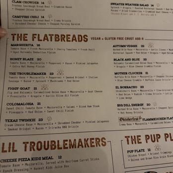 Troublemakers Beer Garden - Soups/Salads & Flatbreads Menu - Beer Gardens Near Me - Coloma, California Troublemakers Beer Garden - Soups/Salads & Flatbreads Menu - Beer Gardens Near Me - Coloma, California