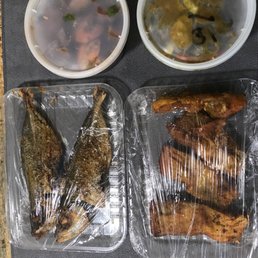 a variety of foods