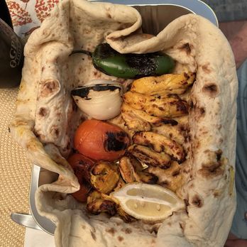 Gourmet Bazaar - Chicken Kabob with Bread Entrée - International Grocery Near Me - Rockville, Maryland Gourmet Bazaar - Chicken Kabob with Bread Entrée - International Grocery Near Me - Rockville, Maryland