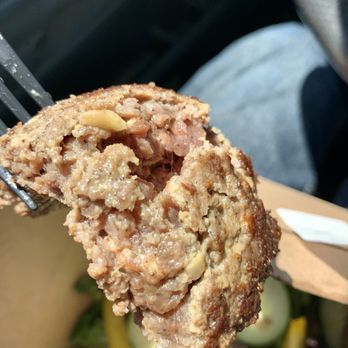 Farm Stand In the Gorge - I'm ok with a LITTLE pink in a burger but this is scary raw. - Grocery Near Me - Hood River, Oregon