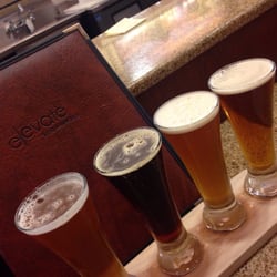 Elevate Wine and Cheese Bar - Beer flight.. All local drafts .. 4 for $5!!!!!