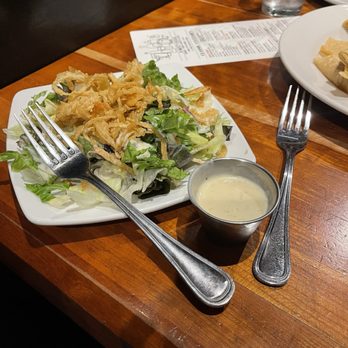 Pearls Oyster Bar - House Salad with Honey Mustard - Bars Near Me - Oklahoma City, Oklahoma