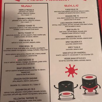Komodo Loco - Sushi Bars Near Me - Denton, Texas Komodo Loco - Sushi Bars Near Me - Denton, Texas