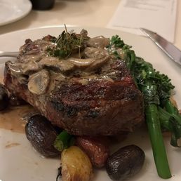 Ribeye. Medium rare. Absolutely amazing.