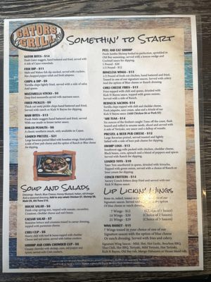 Menu photo 4 Gators Grill Melbourne, FL