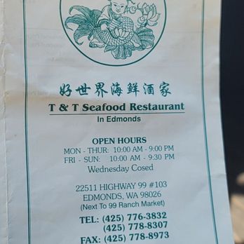 T&T Seafood Restaurant - Seafood Near Me - Edmonds, Washington T&T Seafood Restaurant - Seafood Near Me - Edmonds, Washington