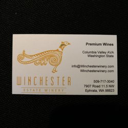 Winchester Estate Winery - Very nice winery, small and Eva is personable.and explains there history and wines. Family owned and operated.