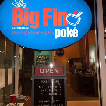 Big Fin Poke - Bright, clean and good hours! - Poke Near Me - Westbrook, Maine